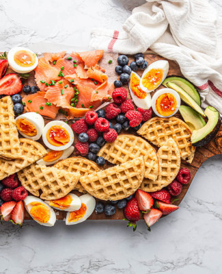 happy egg breakfast charcuterie board