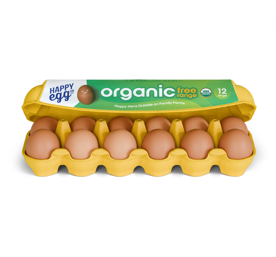 Organic Free Range Eggs Carton