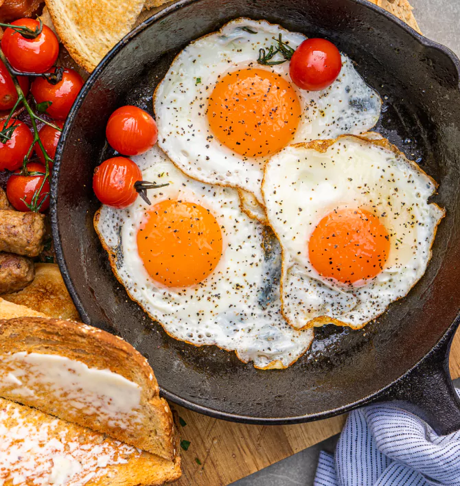 happy egg skillet breakfast